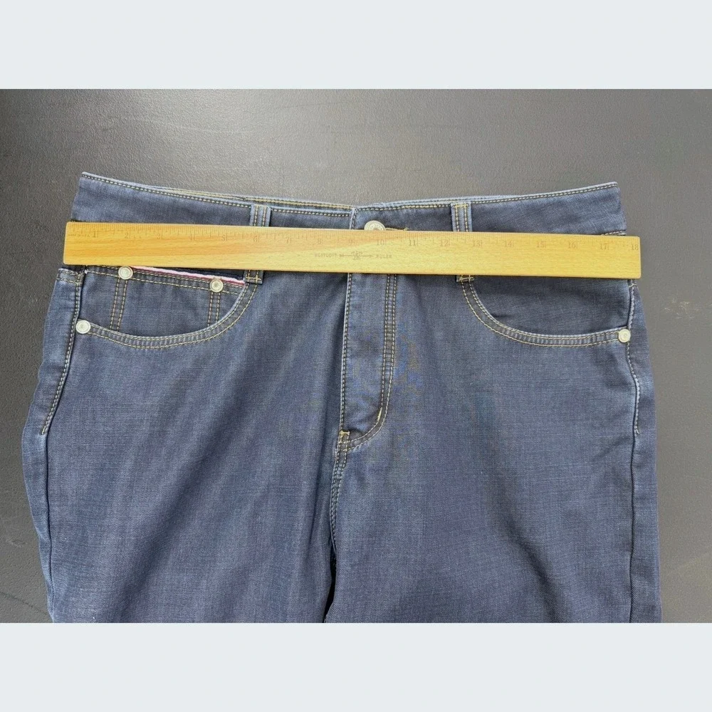 Demon &‎ Hunter Mens Indigo Blue Fleece Lined Straight Leg Jeans Size 35x31